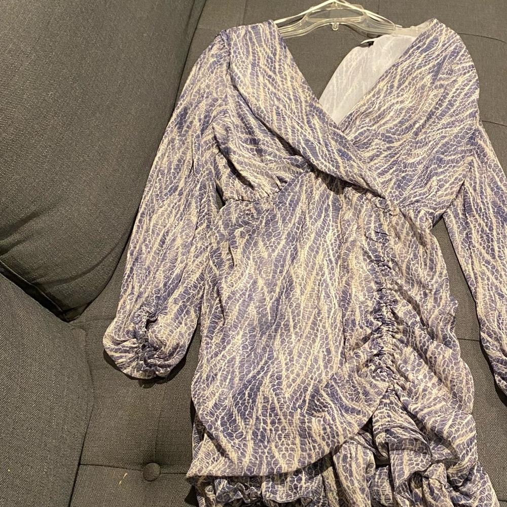 Zara sheer printed dress